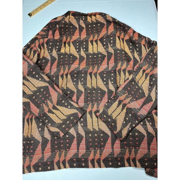 Joyce Wilkerson Womens Jacket Art To Wear Open Front Cardigan Sweater - Picture 8 of 8